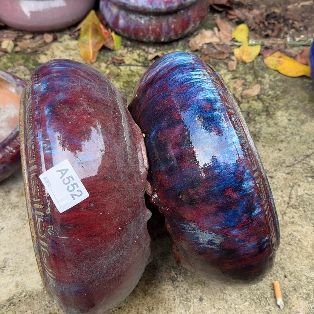 紫砂花盆顾552瑕疵品