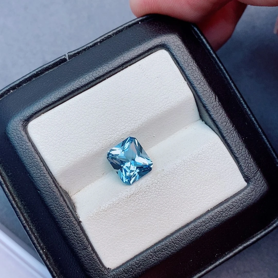 海蓝宝石未镶嵌笔搁2.5ct 超级圣玛利亚