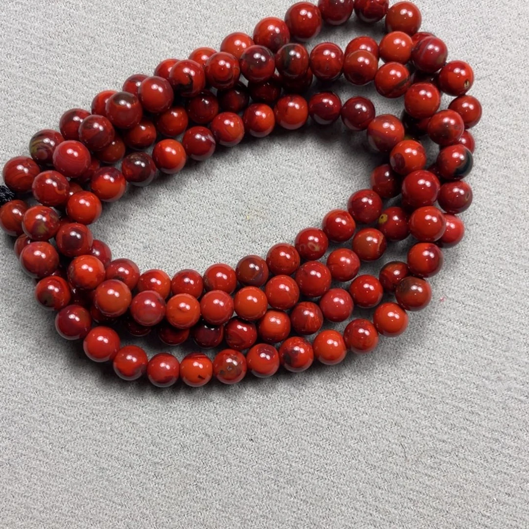 南红玛瑙未镶嵌手链