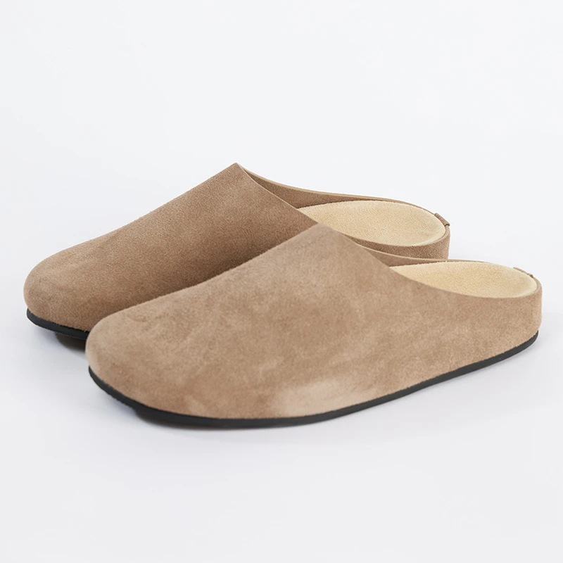 CHALK&THREAD包头半拖女极简百搭穆勒鞋牛皮轻奢勃肯鞋