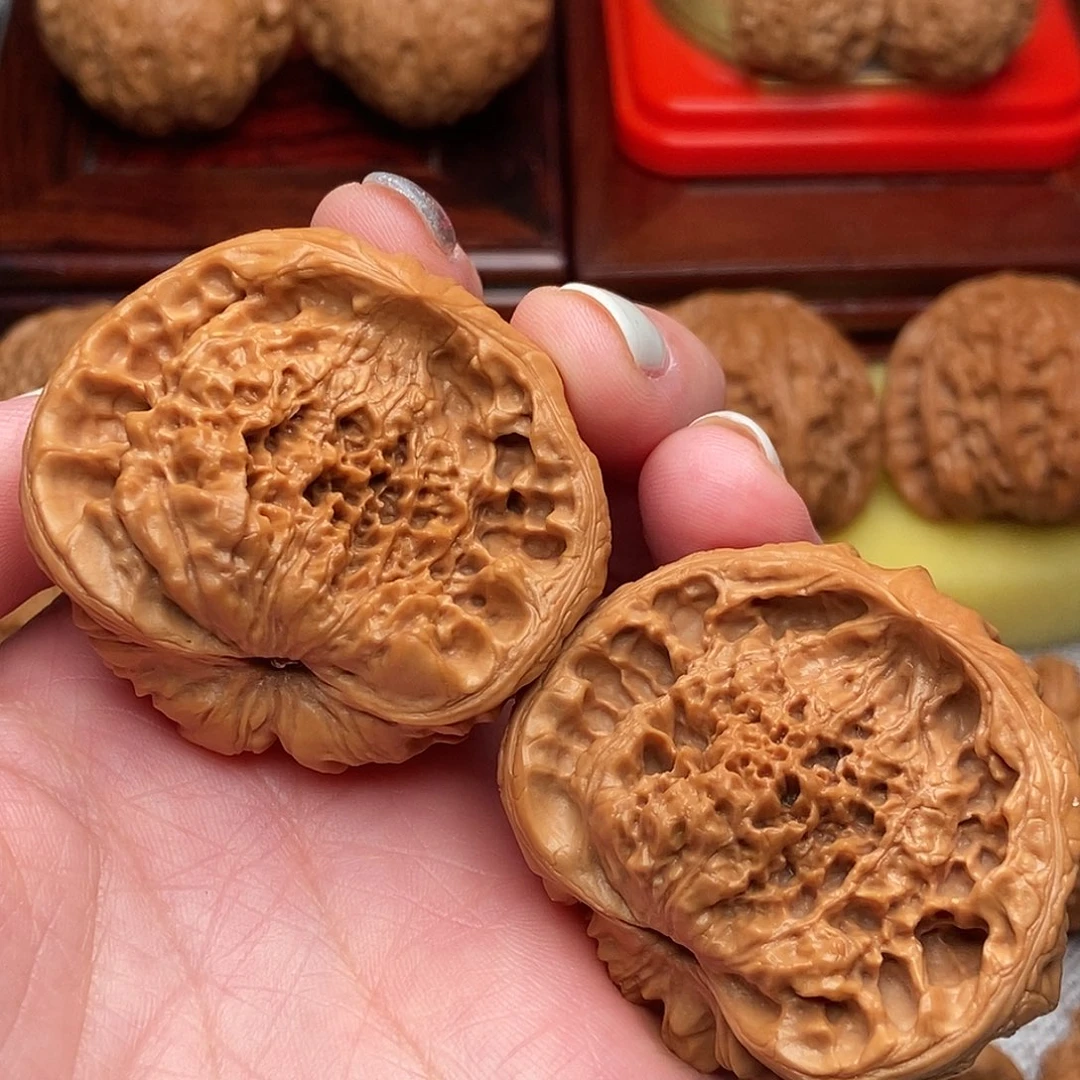 文玩核桃把件蛇头47.5