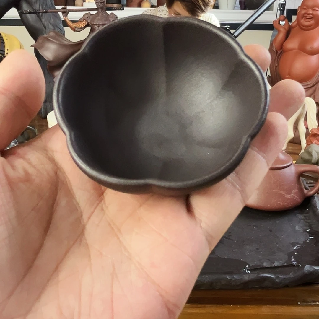 小***头紫砂茶宠荷花天青主人杯