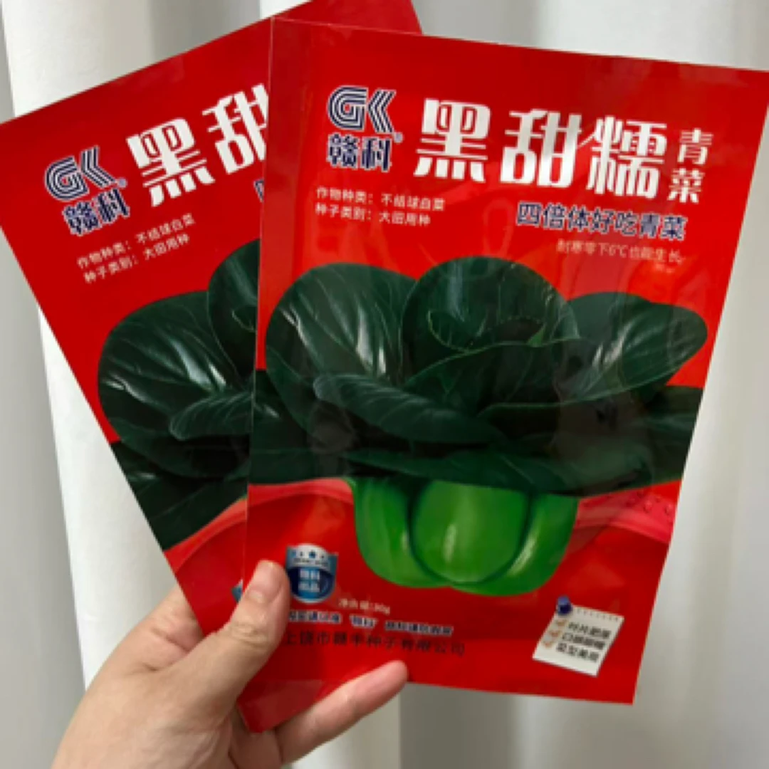 赣科黑甜糯青菜黑叶矮脚青种子矮脚苏州青青梗菜油菜籽大头耐寒
