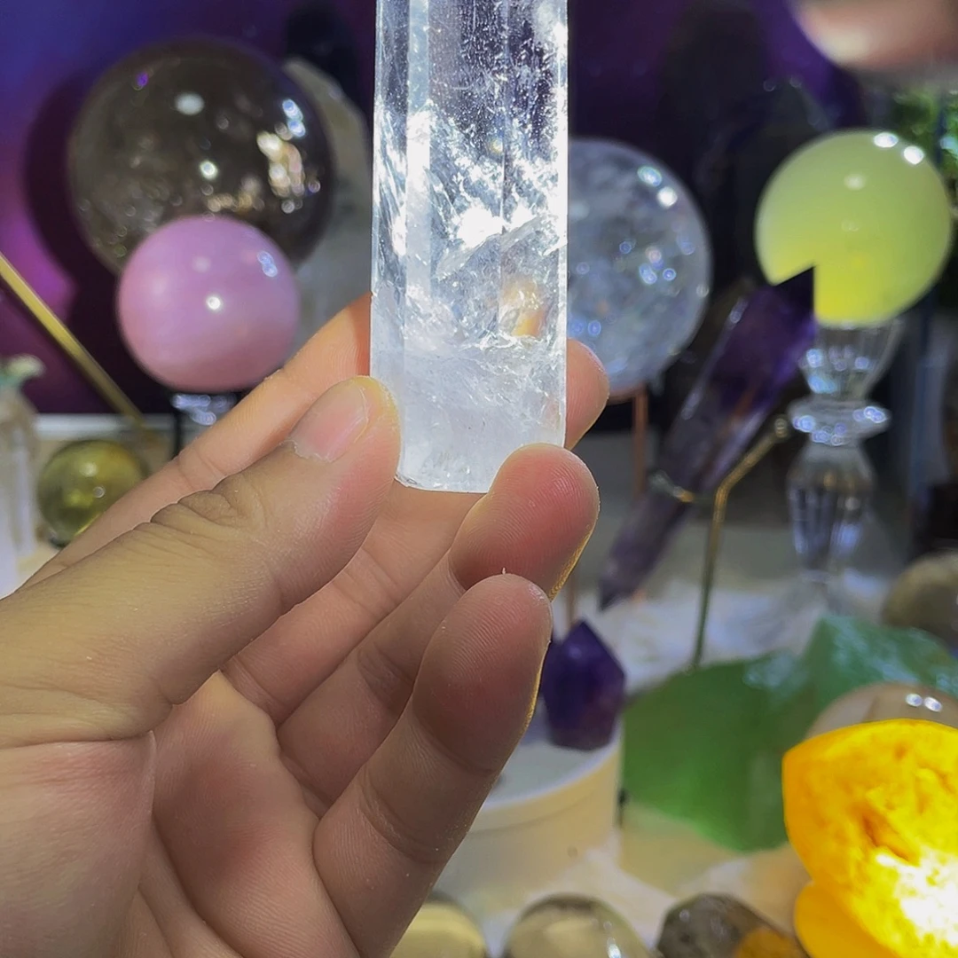未镶嵌水晶摆件白水柱子