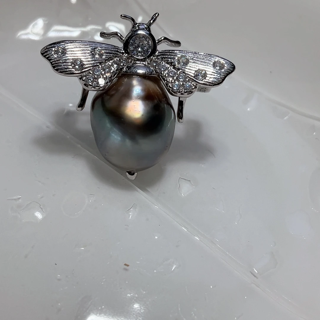 海水珍珠颈饰银S925镶嵌