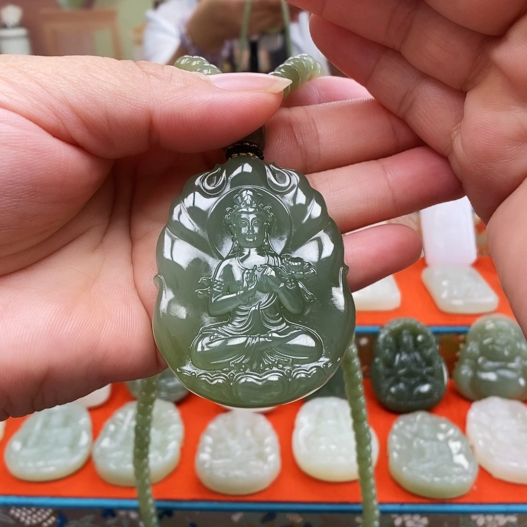 颈饰未镶嵌和田玉宝****市