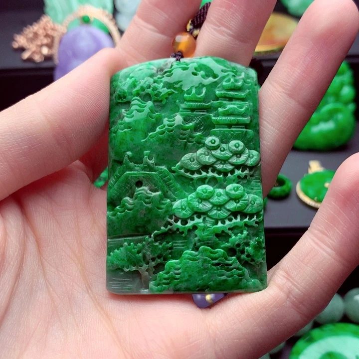 翡翠未镶嵌吊坠(不含链)