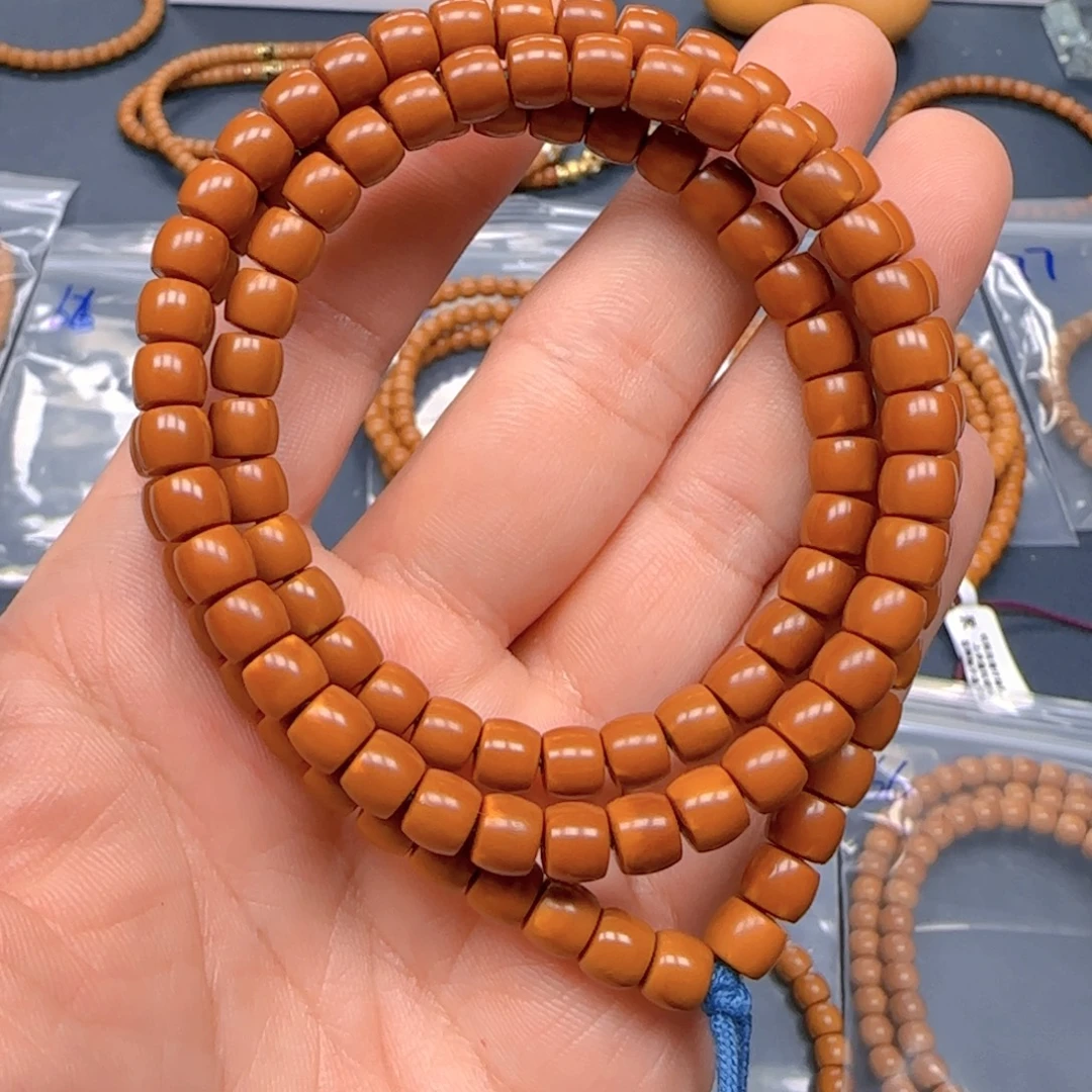 手串橄榄核核尖直切尺寸6.6老挝带三花特价