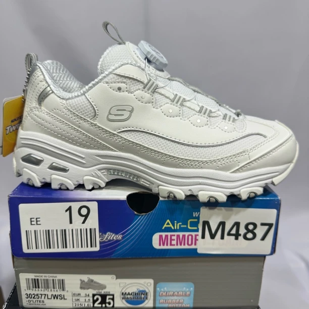SKECHERS/斯凯奇M487 旋转纽扣运动鞋 34码