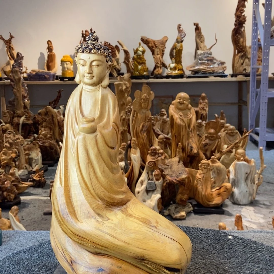 柏木（崖柏）太行崖柏根雕摆件