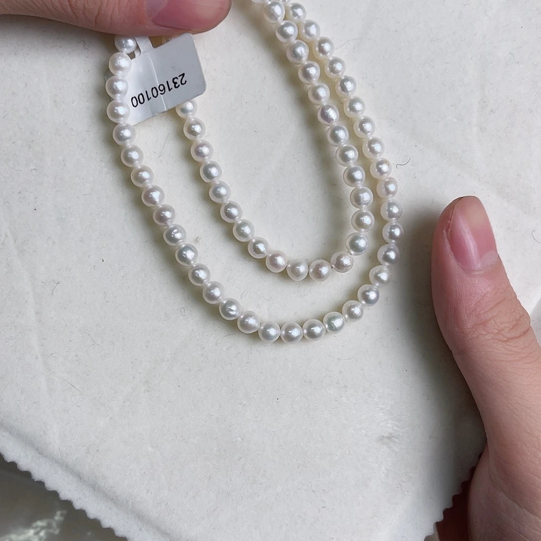 天然珍珠淡水珍珠银S925镶嵌