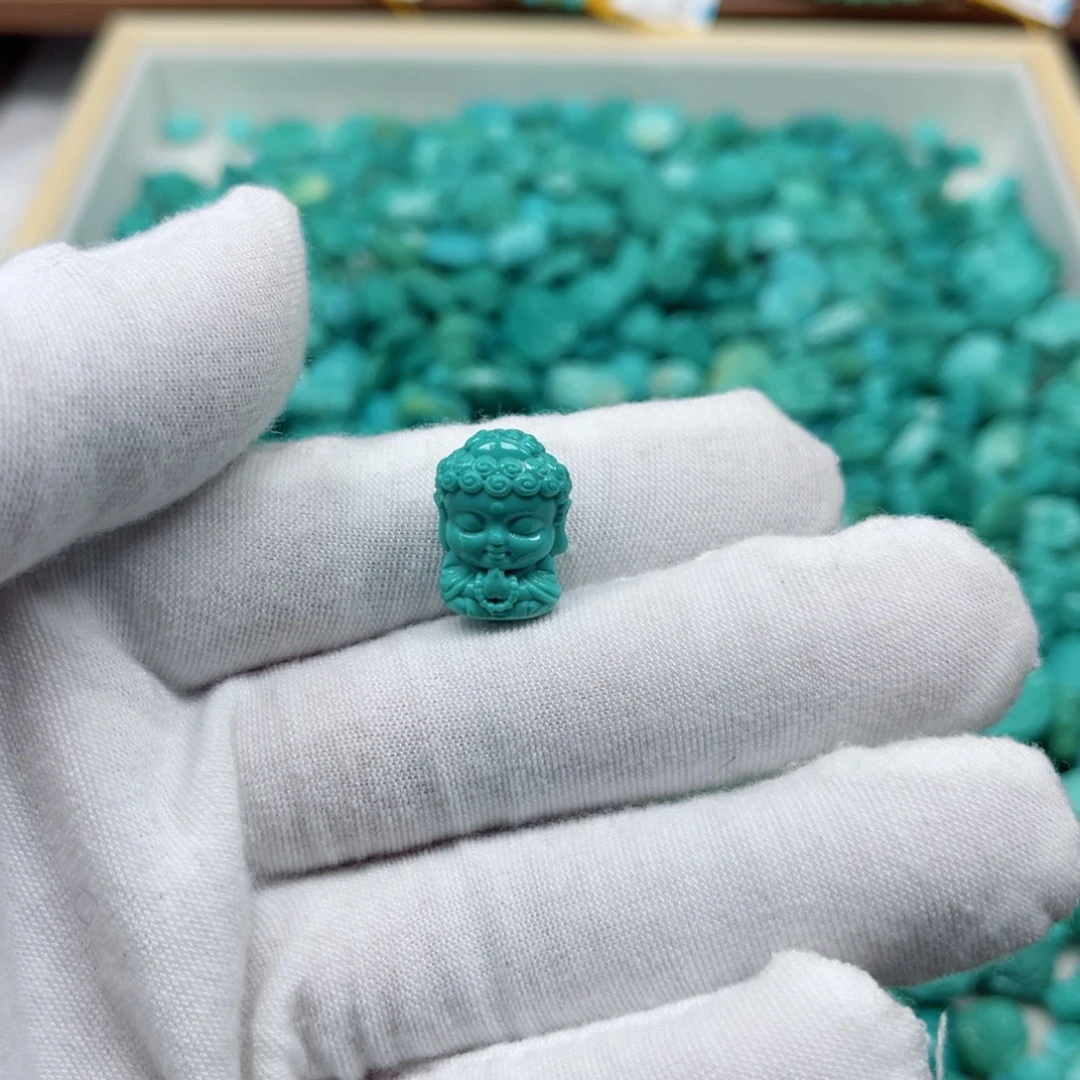 绿松石未镶嵌挂件