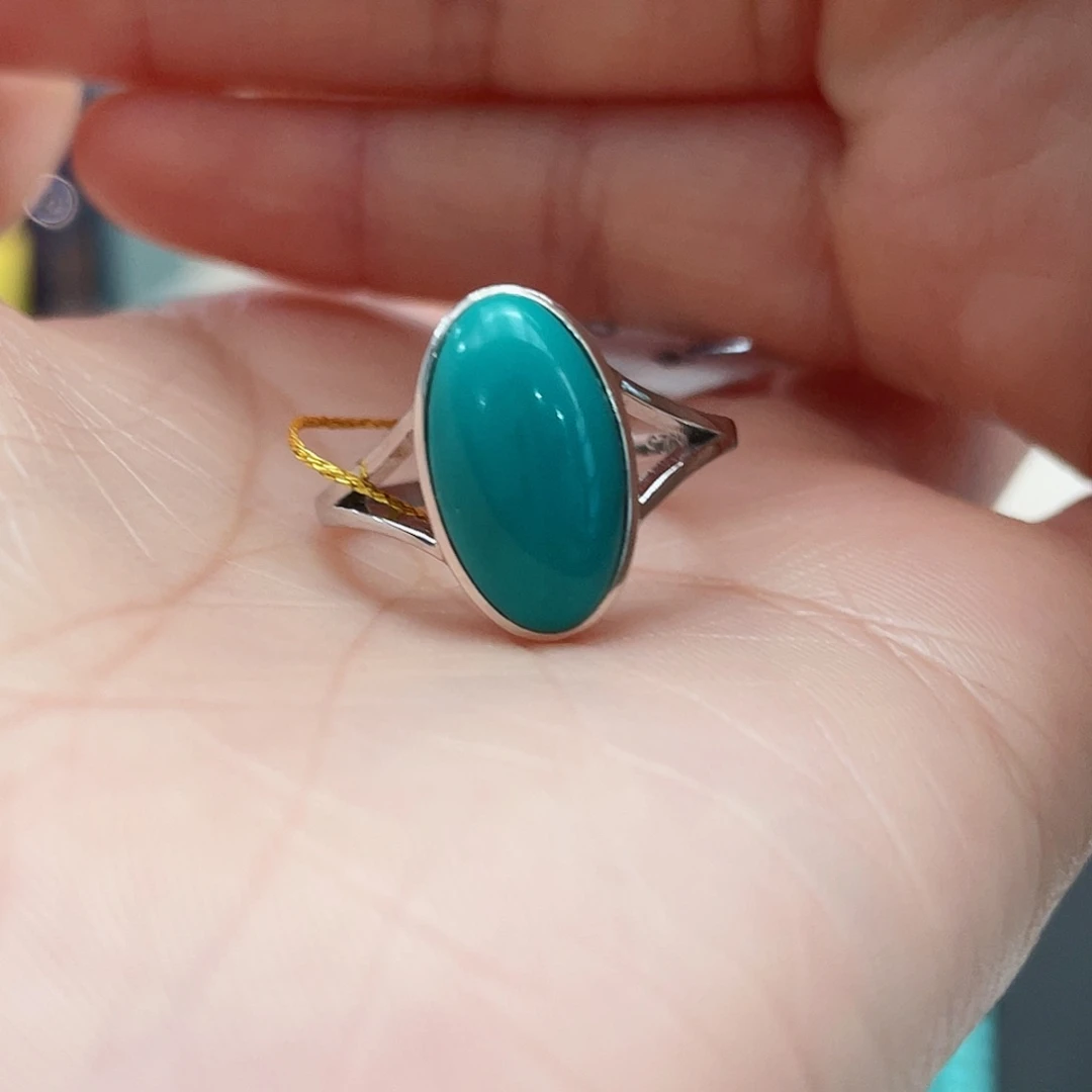 绿松石颈饰银S925镶嵌