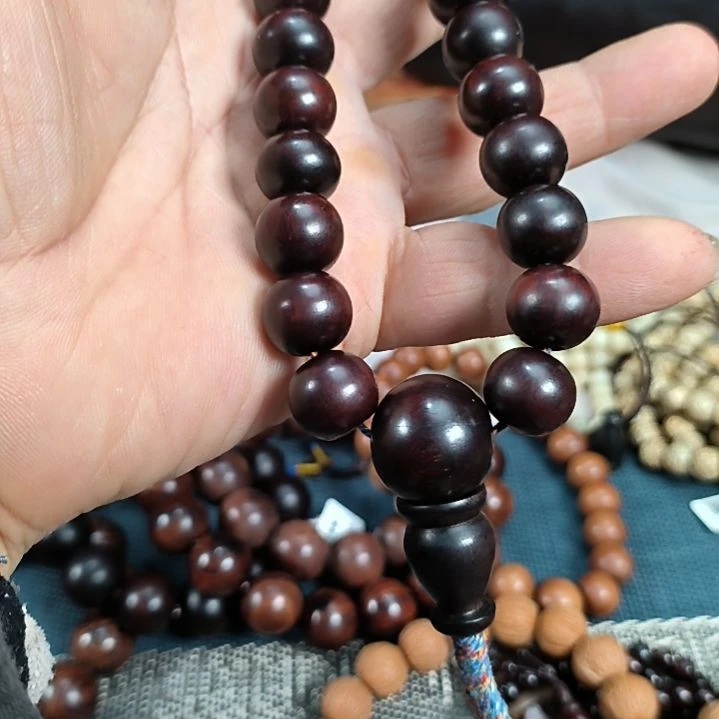 忠***义檀香紫檀香紫佛珠手串