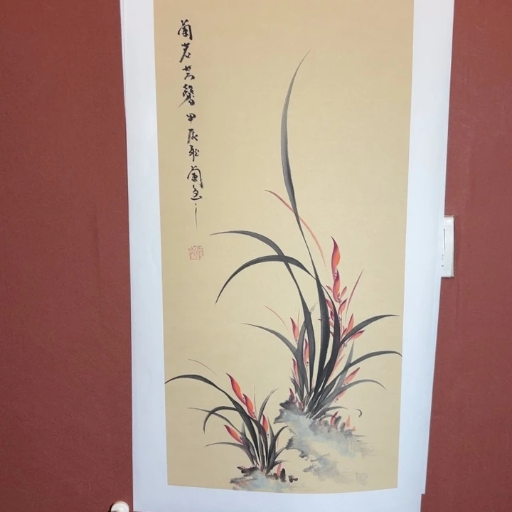 国画听兰老师花鸟