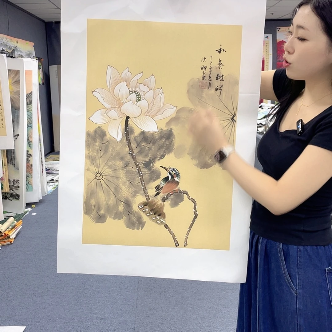 国画作品小姐姐放漏…