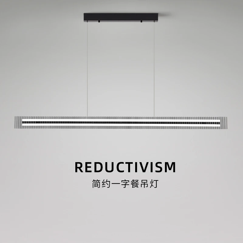 意式轻奢餐厅吊灯高端现代极简岛台吧台长条玻璃设计师一字餐厅灯