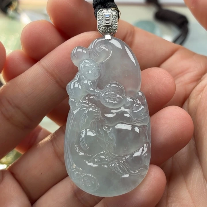 翡翠未镶嵌颈饰天然翡翠a货