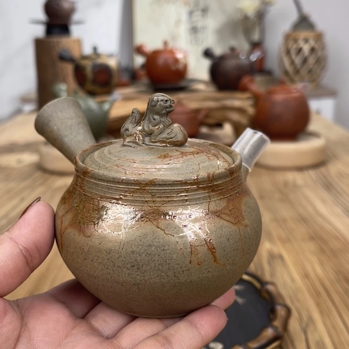 常滑烧谷川仁手作茶壶