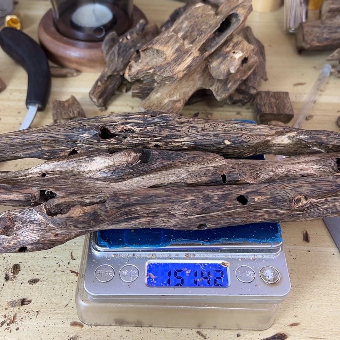 懒***宝香料绿棋楠虫漏紫棋151克