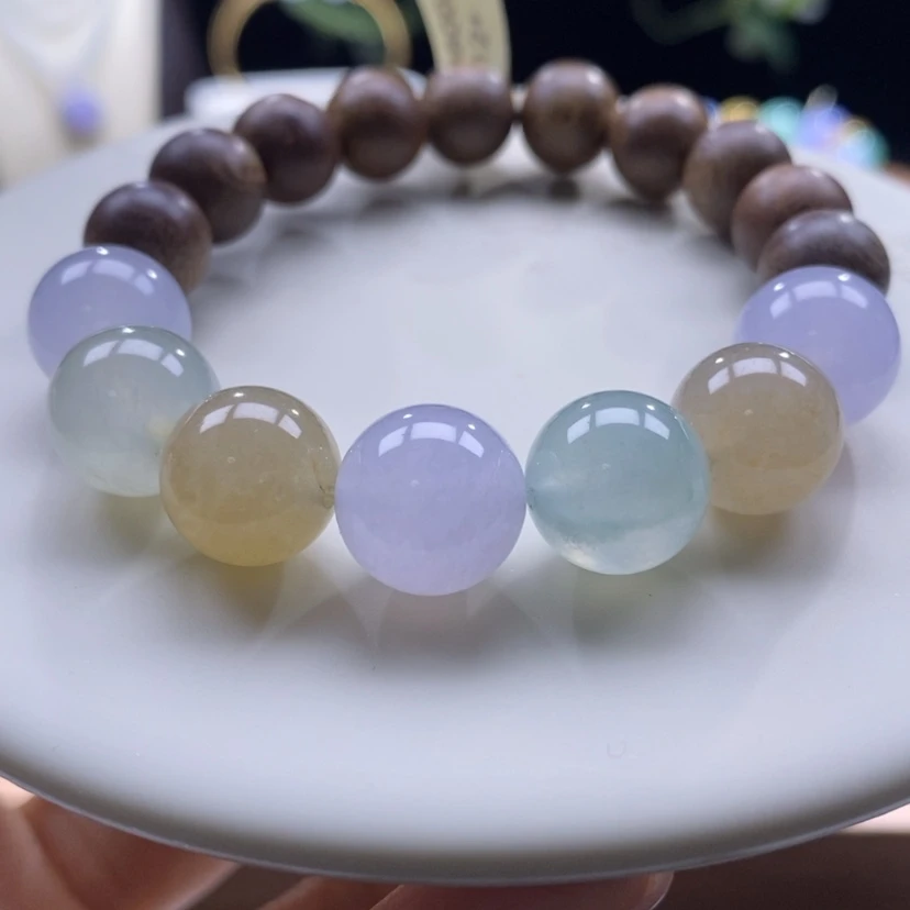 【闪购商品】沉香木手串翡翠多宝手串