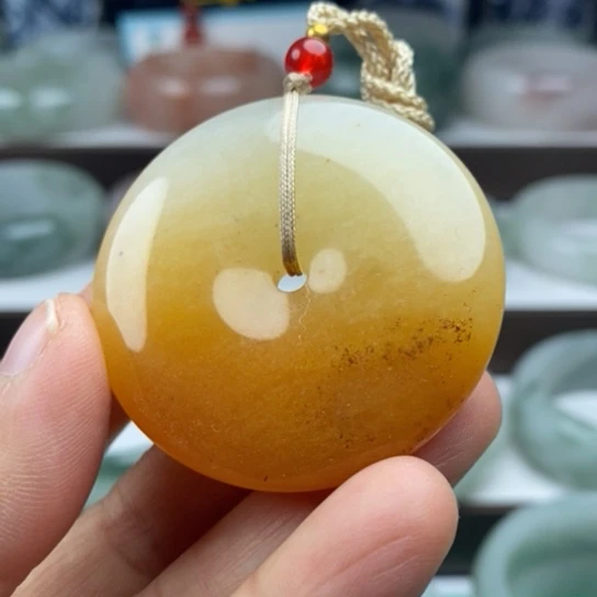 石英质玉（金丝玉）未镶嵌手镯