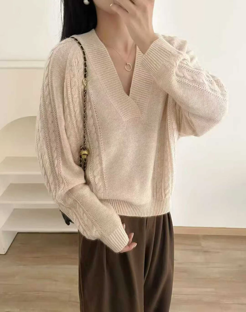 S715【专属】新款百搭巨柔软贴身穿舒服短款毛衣RS-HX6DS485
