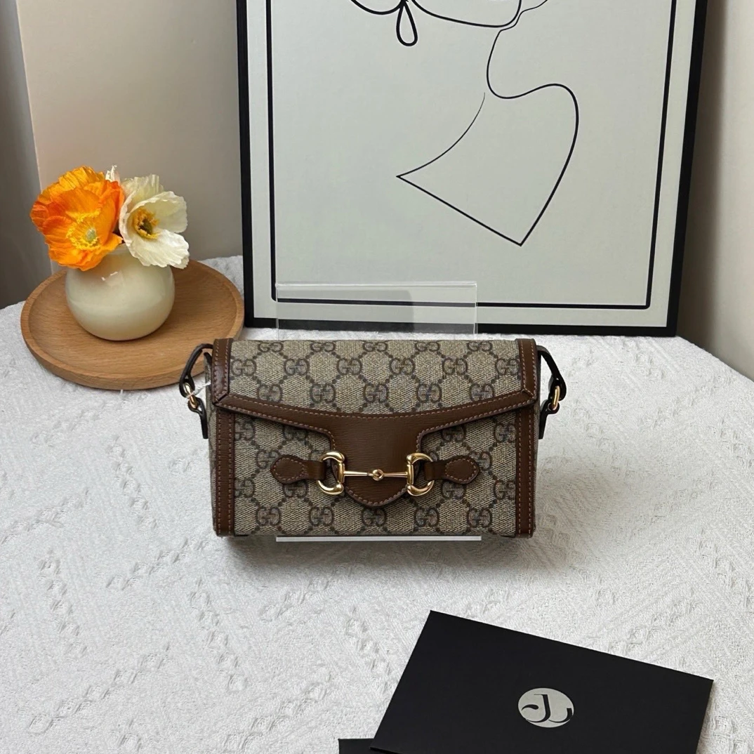 95新 GUCCI/古驰 1955横版老花手机包/JW8072