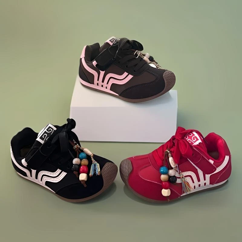 儿童新款新国风软底男童女童时尚防滑百搭魔术贴运动鞋5817