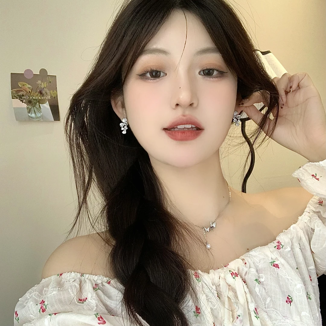 FULL GIRLISH耳环01433精致三叶草耳饰耳钉