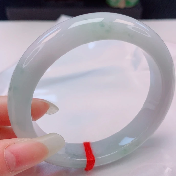 翡翠未镶嵌手镯55圈
