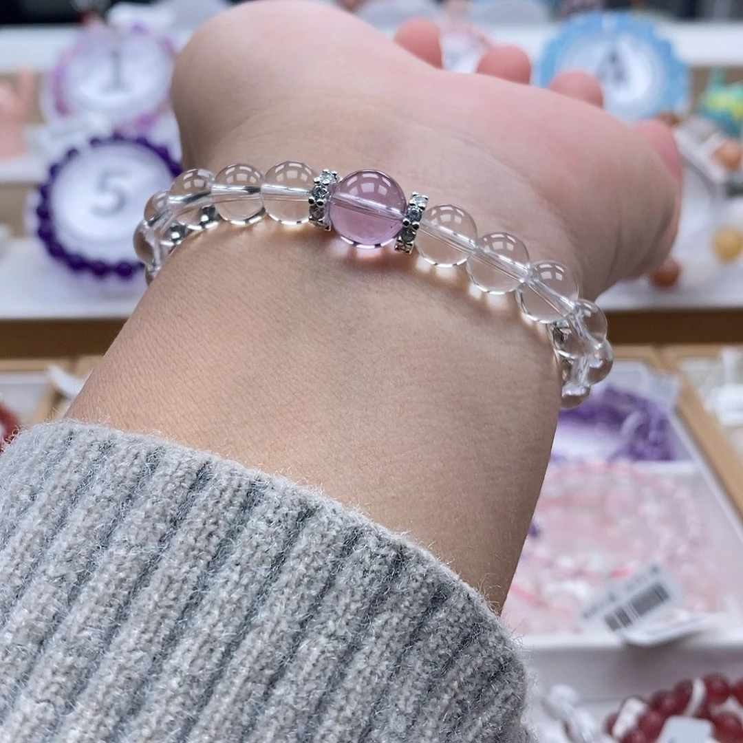 水晶手链未镶嵌白水晶