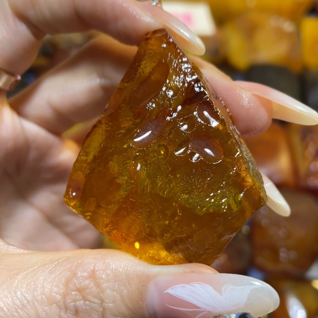 定制琥珀未镶嵌逆**@原石