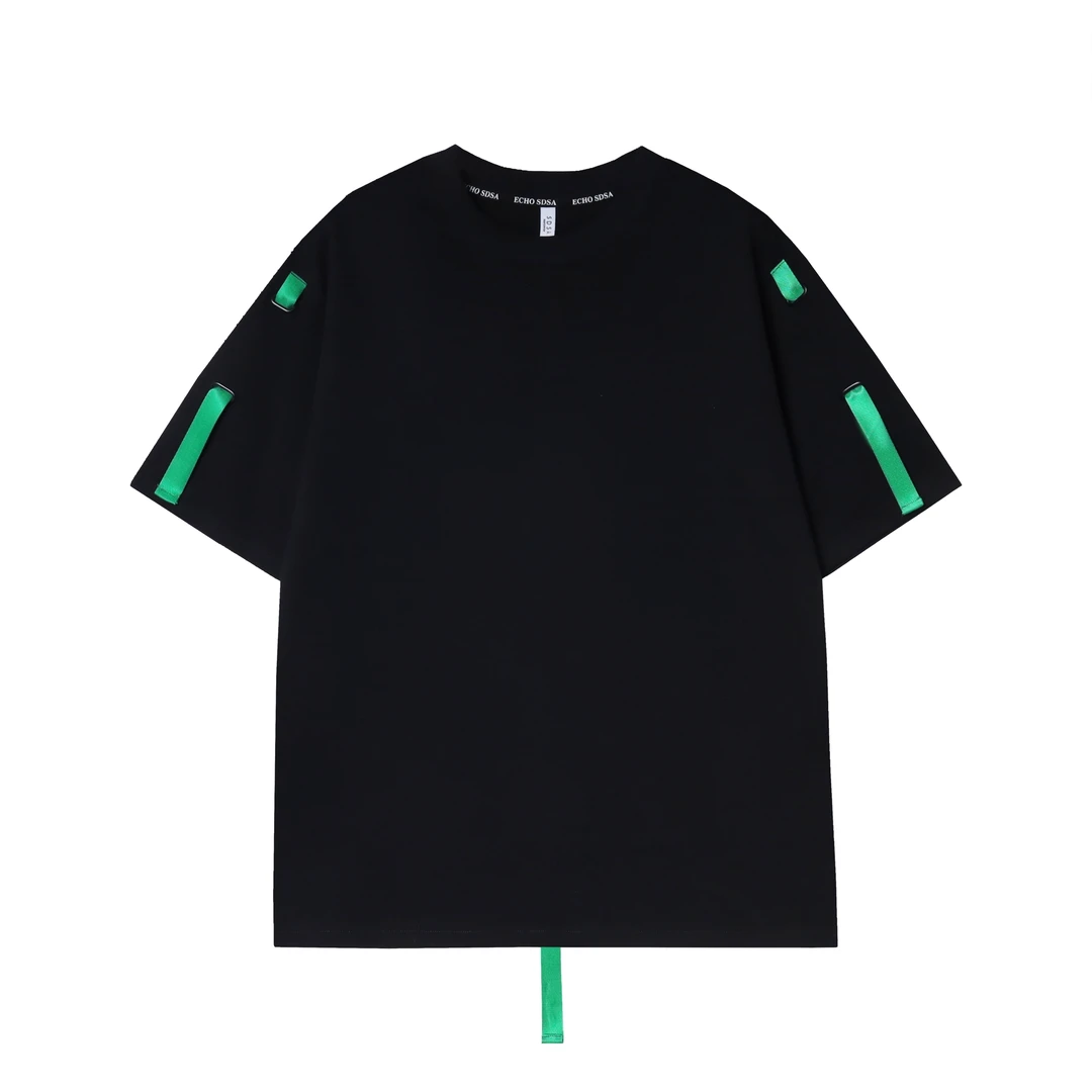 T569春夏新款轻奢装饰短袖圆领T恤休闲时尚百搭潮流上衣