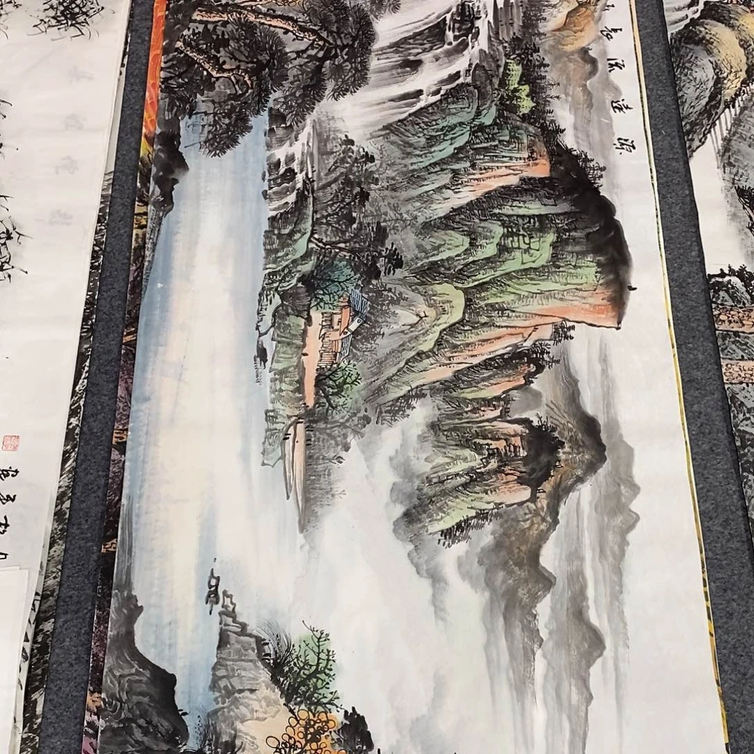 国画画画真的画画