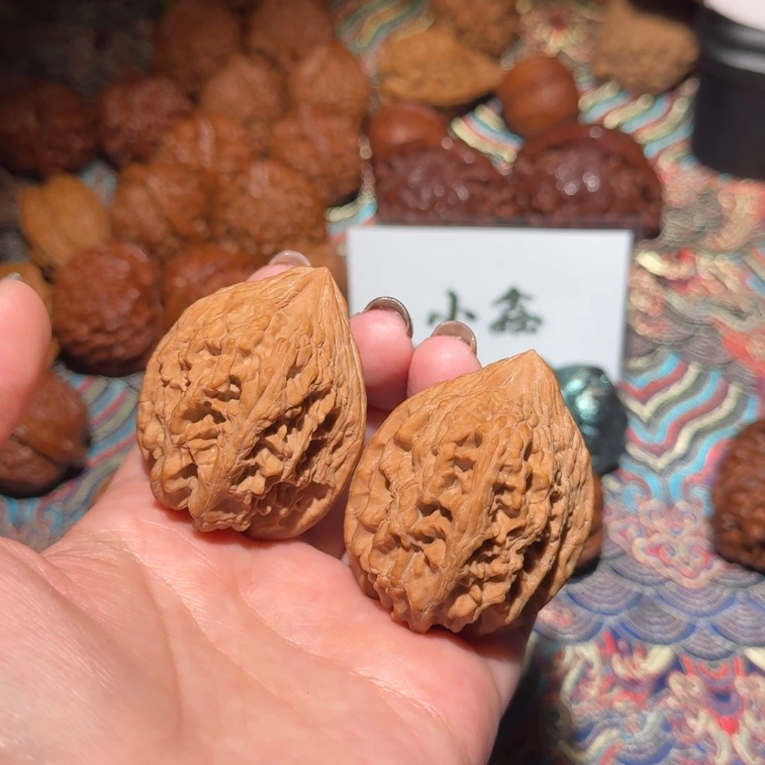 核桃把件2166号41大沽石文玩核桃