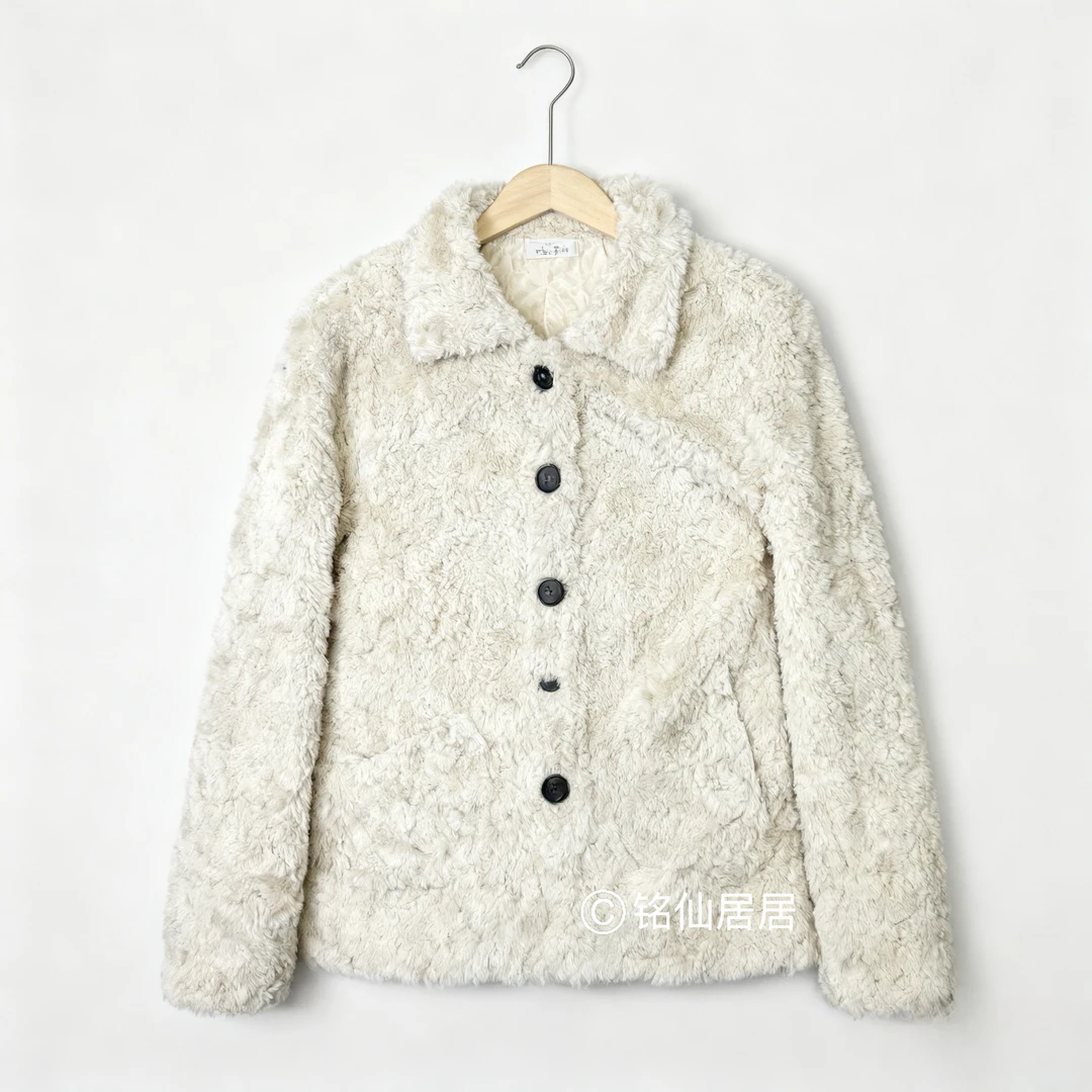 2025年秋冬女士新款皮毛一体外套软糯毛茸茸加厚保暖氛围感拉满