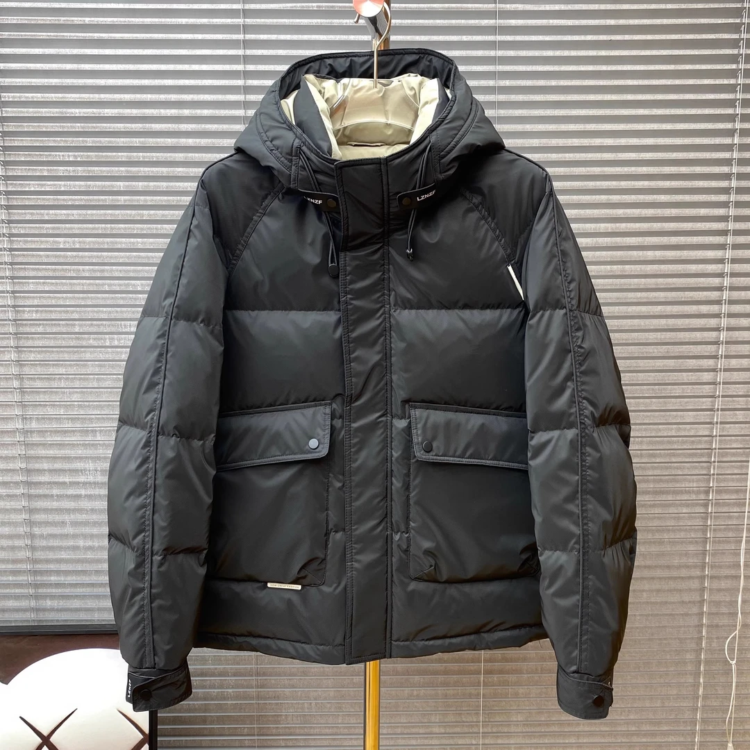 冬季男免洗滑料工装韩版加厚保暖上衣修身休闲时尚潮外套9307