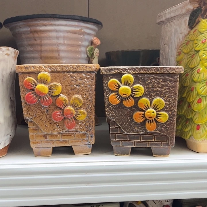 粗陶材质多肉花盆