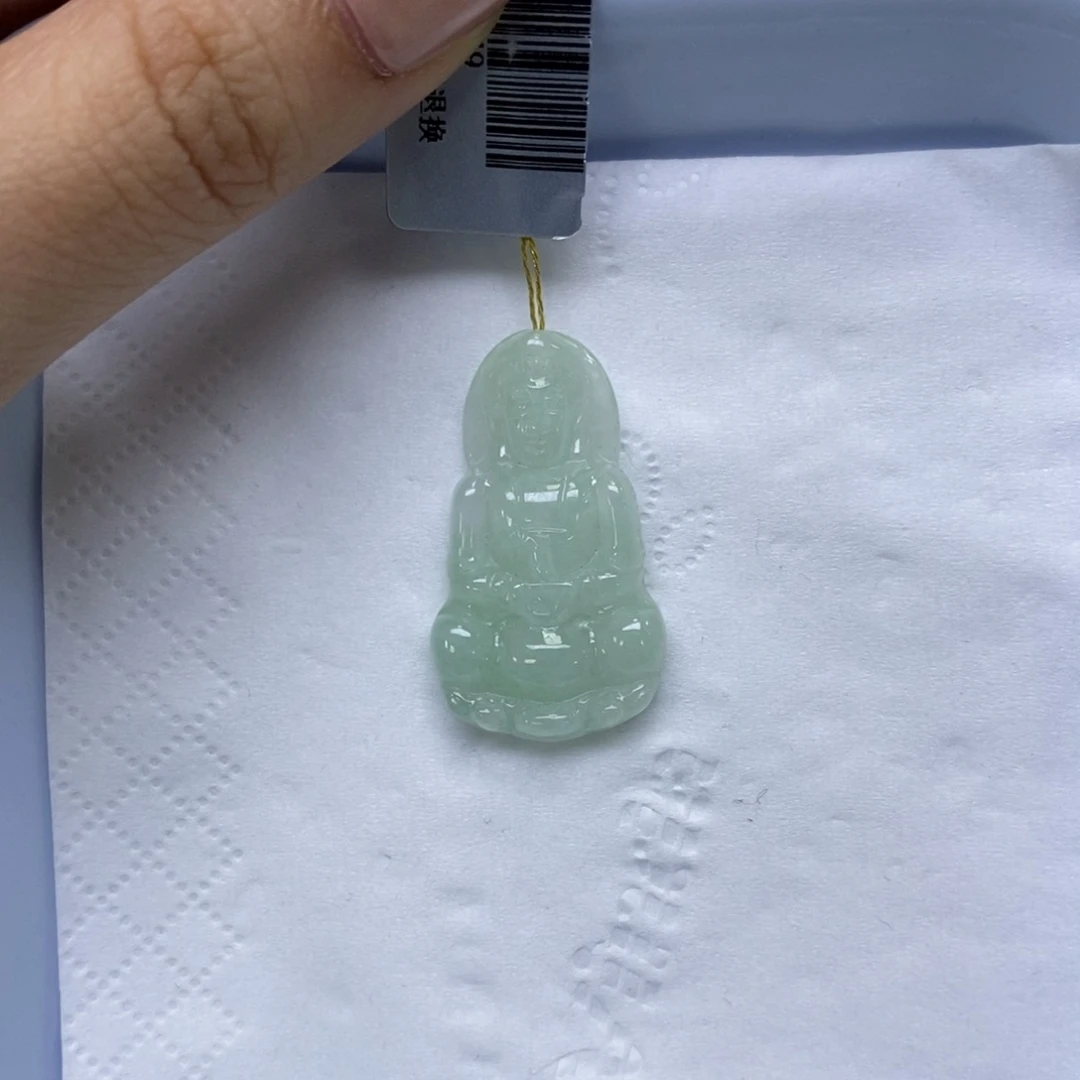 颈饰未镶嵌翡翠小观音