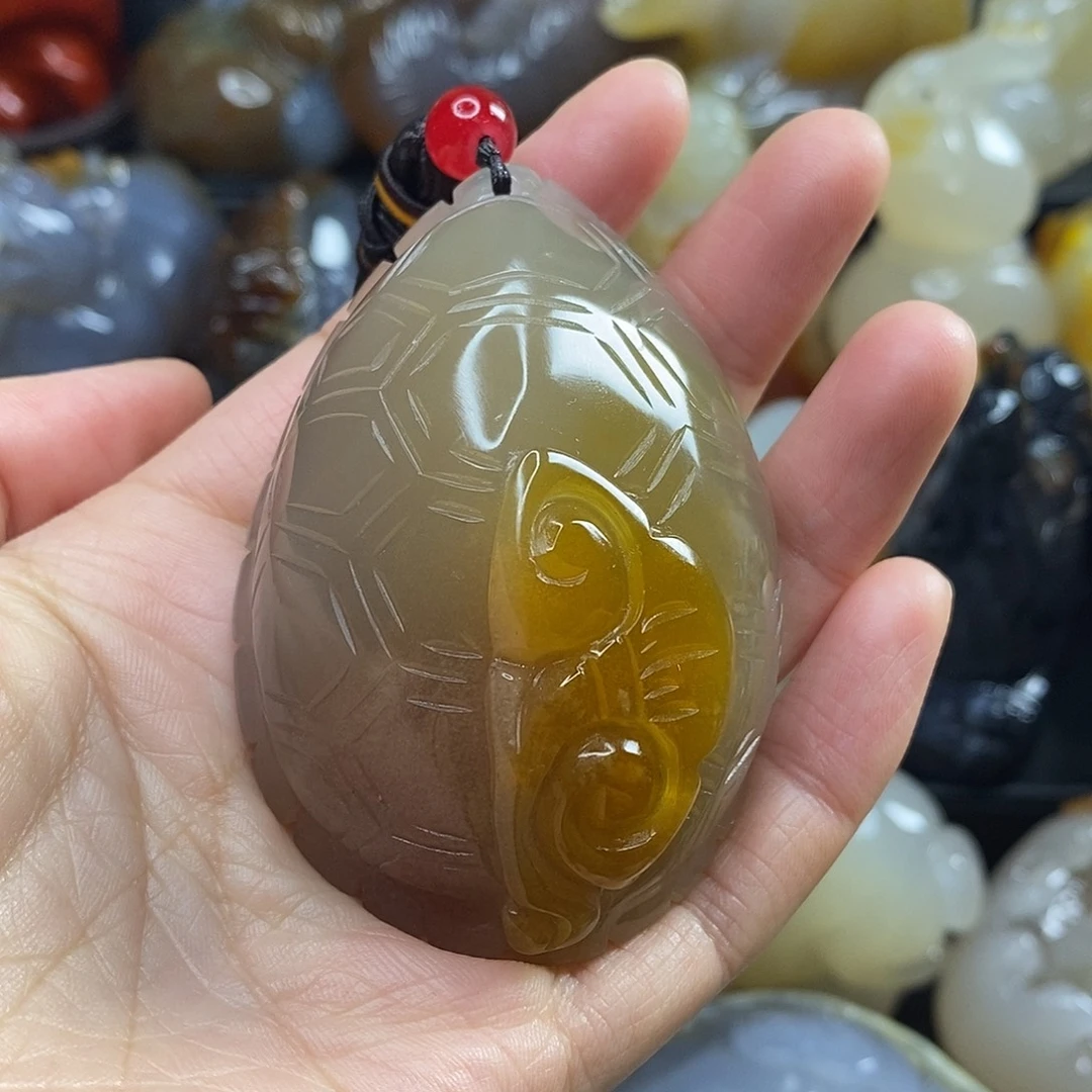 玛瑙/玉髓未镶嵌手把件