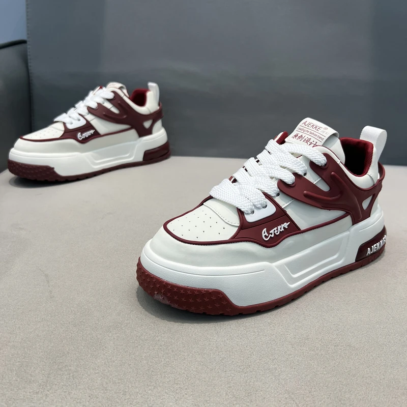 国潮厚底韩版简约低帮男士休闲鞋轻奢网红爆款时尚潮流男鞋AJ1912