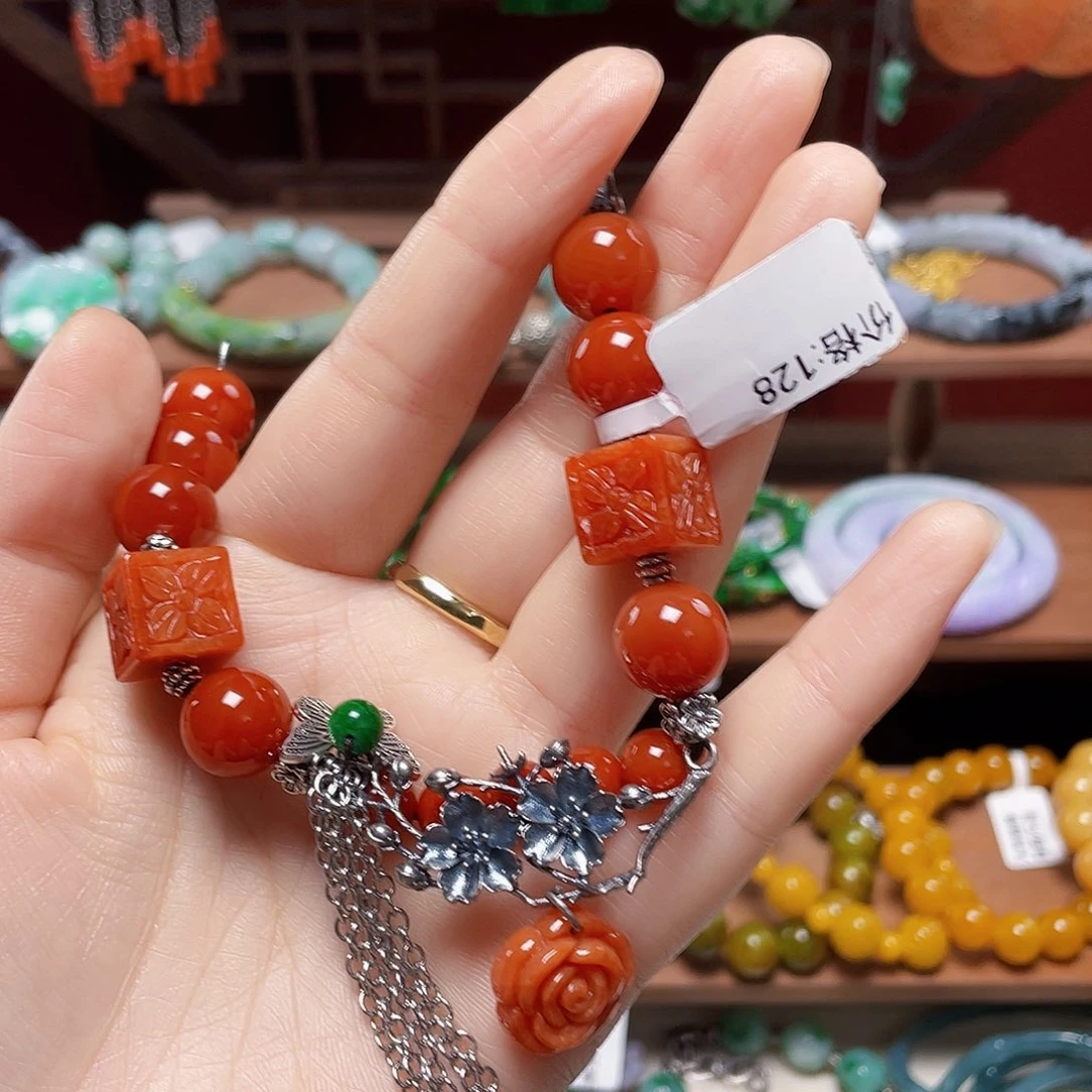 翡翠未镶嵌手链饰品