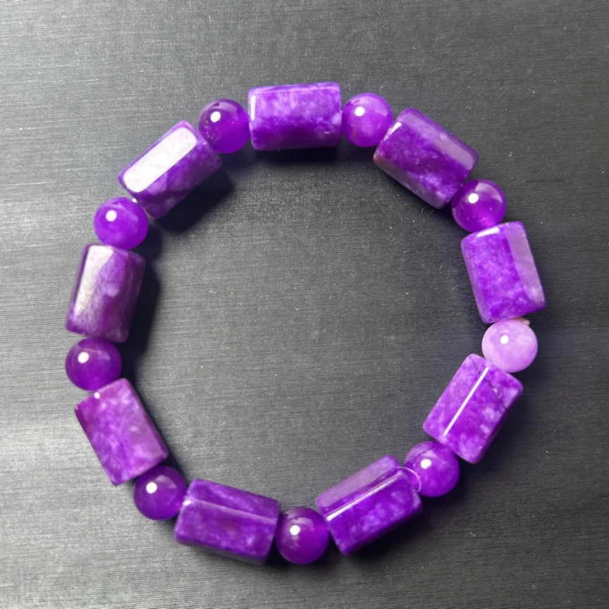 南非老坑料紫舒单圈卡10