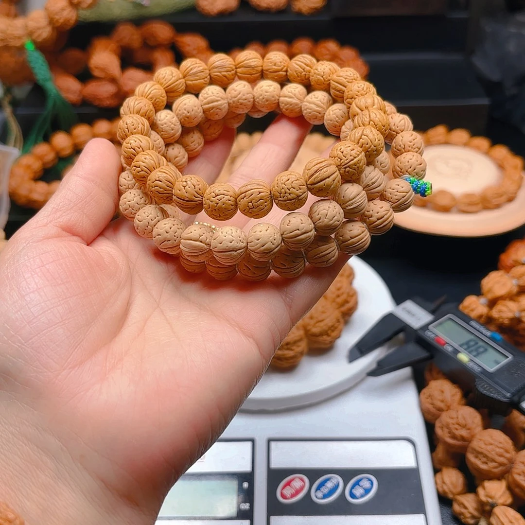 圆***汤文玩核桃吊坠桃核手串