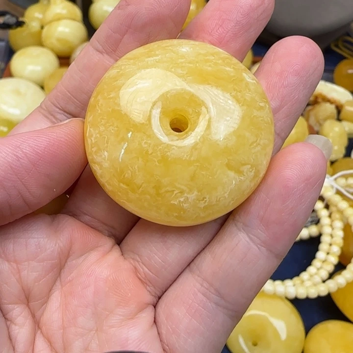 蜜蜡颈饰未镶嵌天然蜜蜡