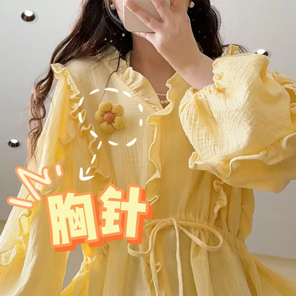 合金布艺胸针 M6867可爱立体花朵胸针宝藏衣橱