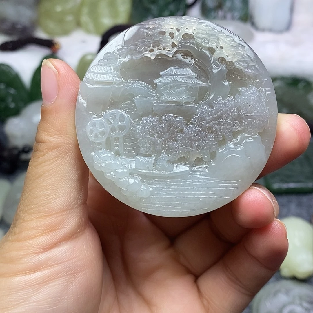 和田玉未镶嵌颈饰