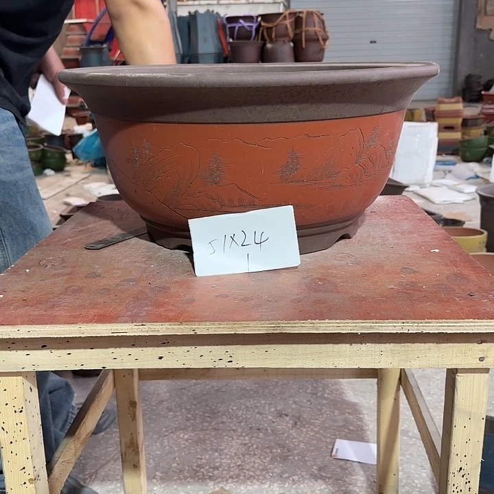 紫砂花盆盆景盆盆