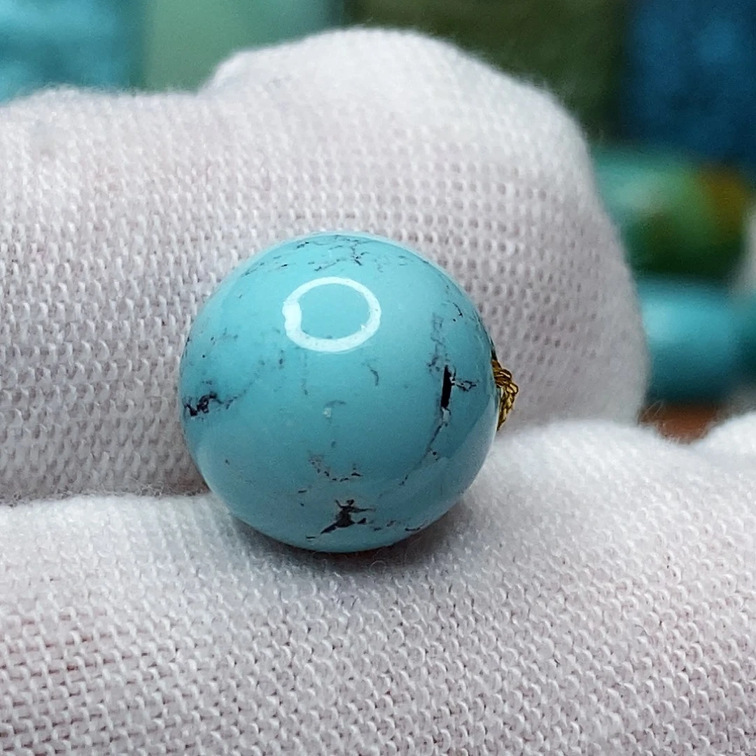 绿松石未镶嵌天然原矿 带武汉地大证书